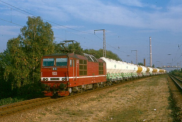 Lokzug mit 180 006-9 Dresden Strehlen, 04.10.1995, Foto Uwe Schmidt